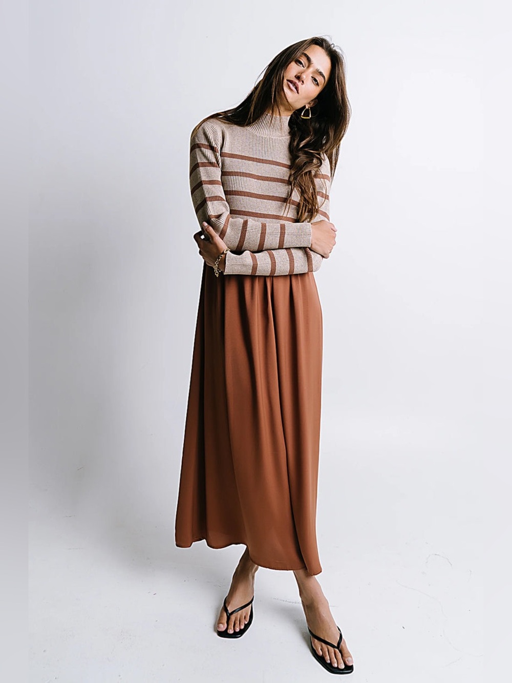 Bohme Striped Knit Maxi Dress